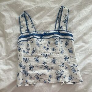 Reformation Eloise linen top Sz 2